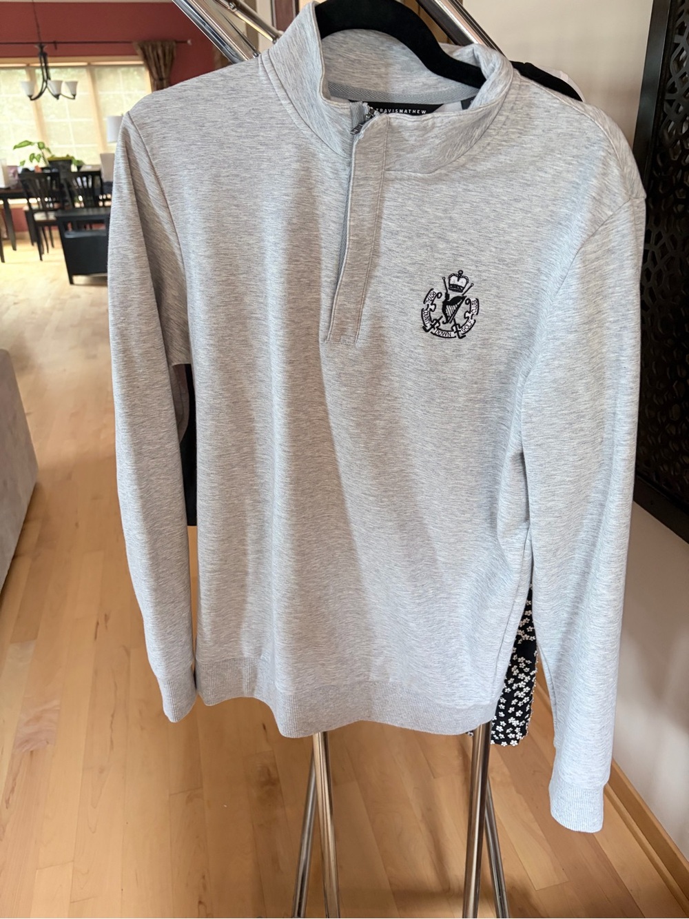 Light Gray Quarter-Zip, golf, royal county down